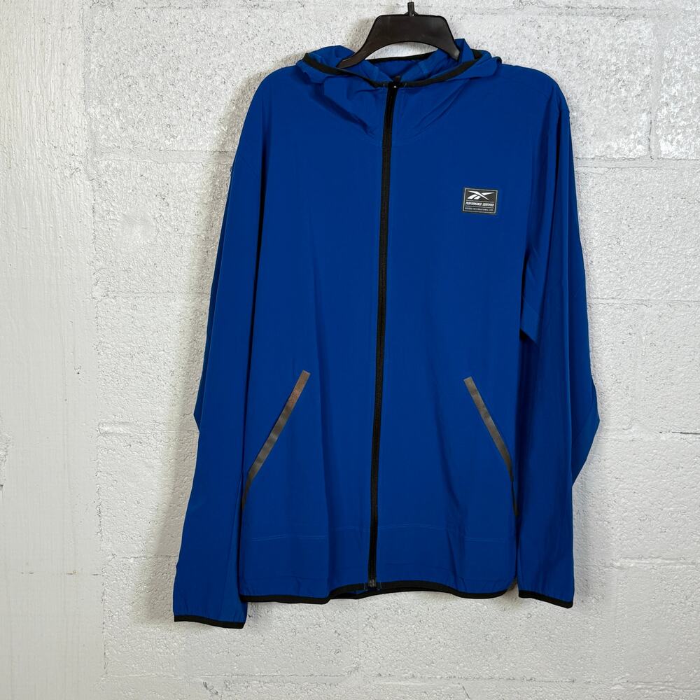 Reebok Men's Certified Athletic-Fit Vector Training Jacket, Vector Blue XL $120